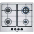 Bosch Serie 4 PGP6B5B85 piano cottura Stainless steel Da incasso 58 cm Gas 4 Fornello(i)