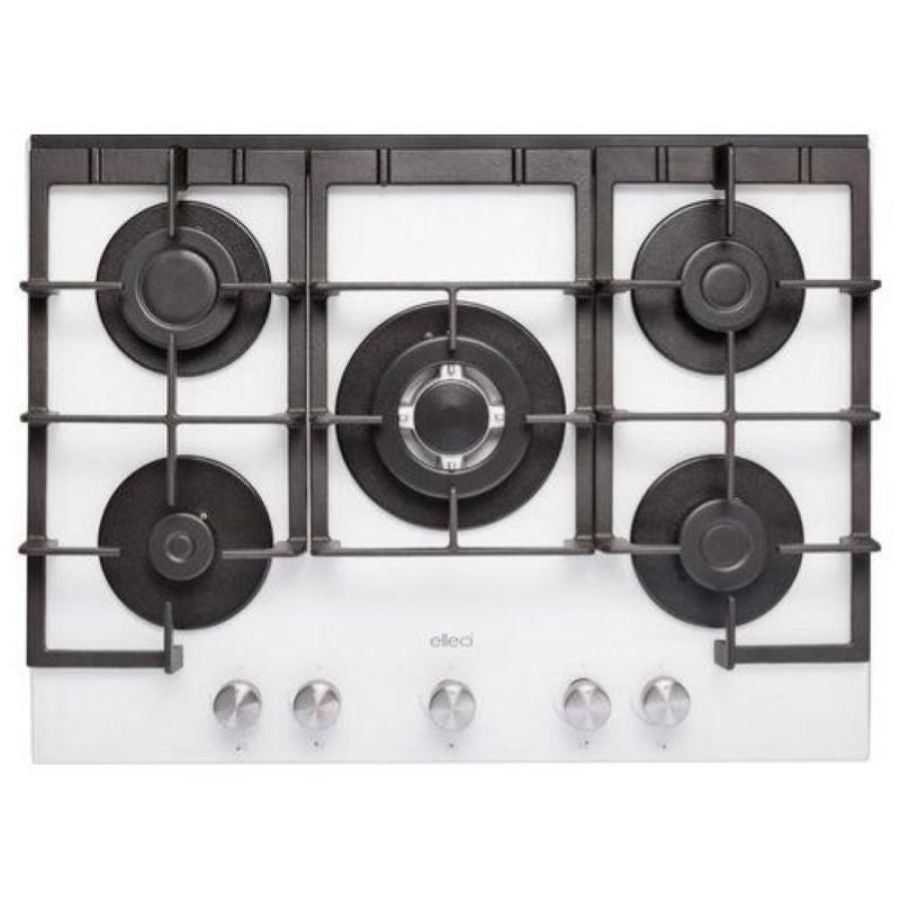 Elleci Quadro 70 Bianco Da incasso 70 cm Gas 5 Fornello(i)