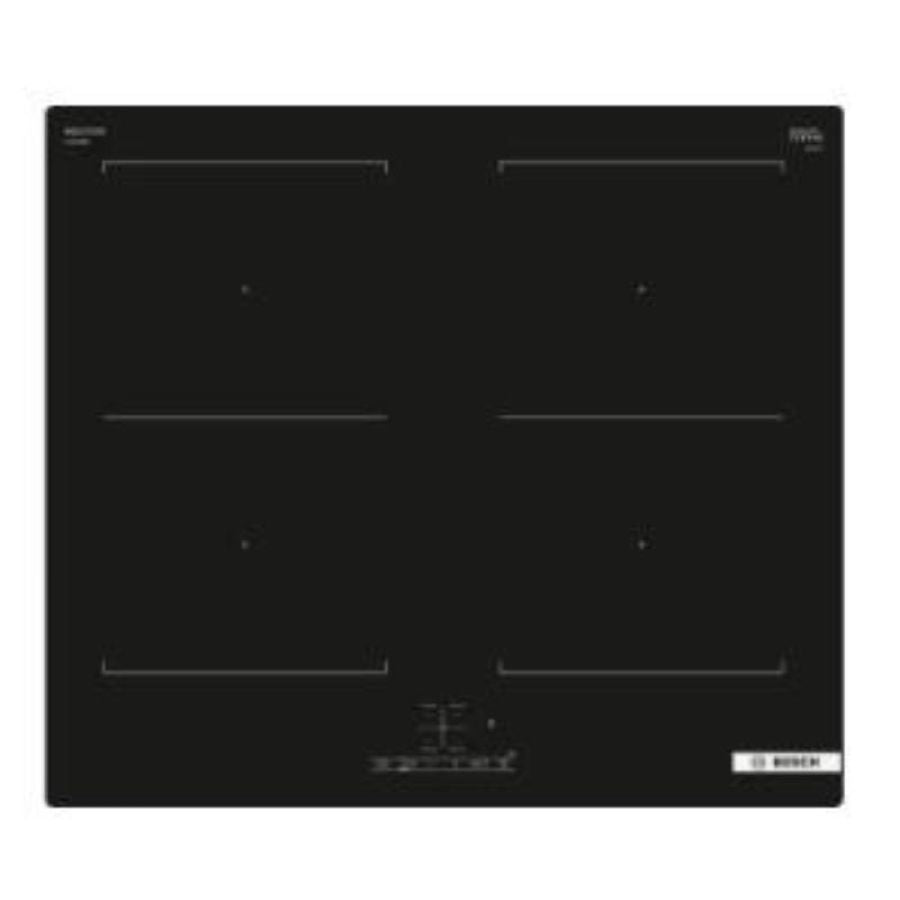 Bosch Serie 4 PVQ611BB6E piano cottura Nero Da incasso 60 cm Piano cottura a induzione 4 Fornello(i)