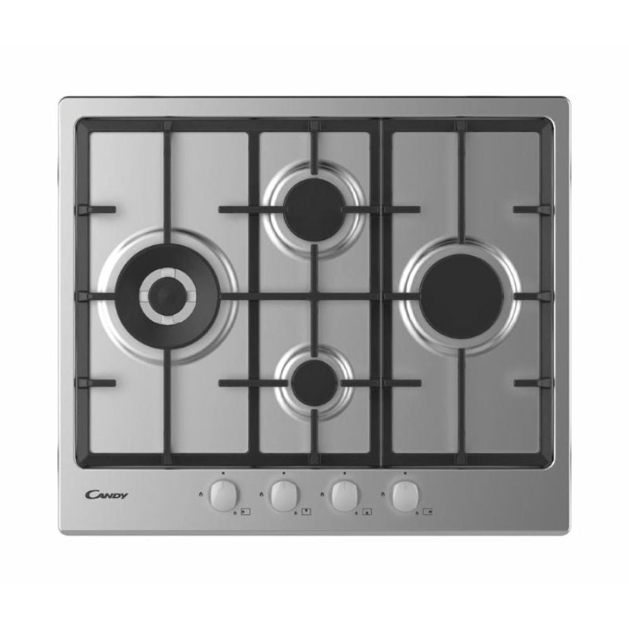Candy Idea CHG6D4WX Stainless steel Da incasso 60 cm Gas 4 Fornello(i)
