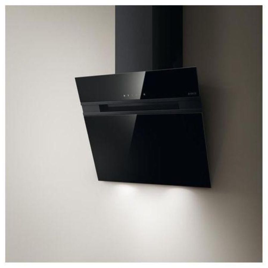 Elica STRIPE BL/A/90 Cappa aspirante a parete Nero 300 m³/h