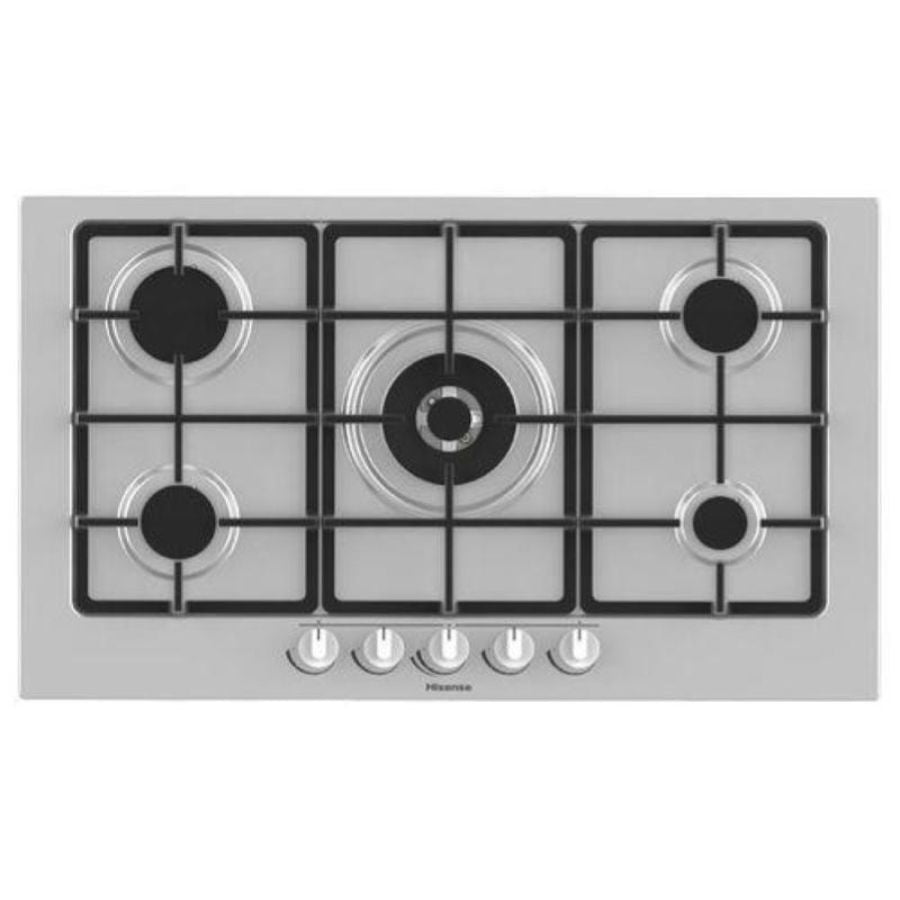 Hisense GM973XF piano cottura Stainless steel Da incasso Gas 5 Fornello(i)